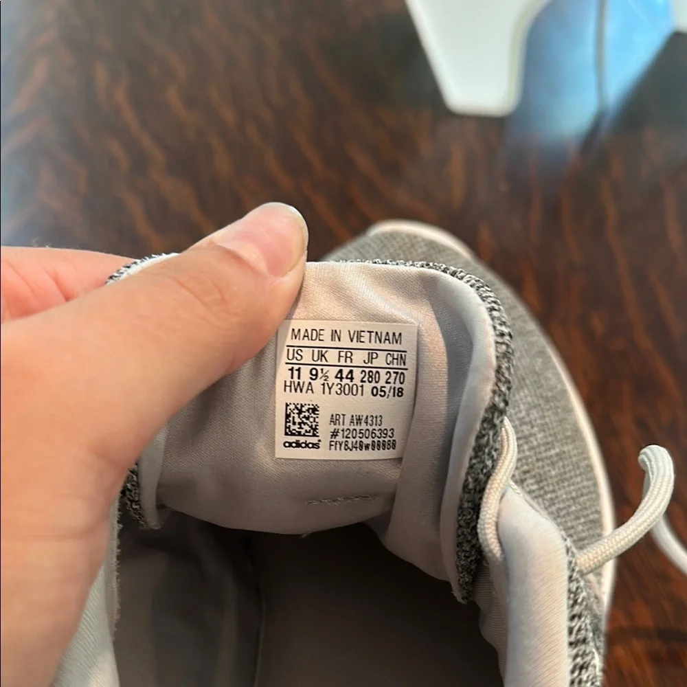 Adidas Black and White Running Shoes